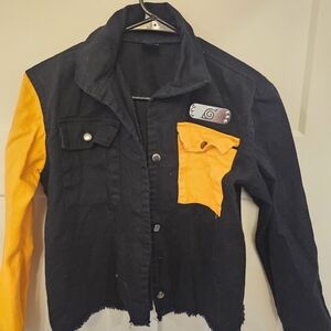 Naruto Shippuden Black And Ornage Jacket